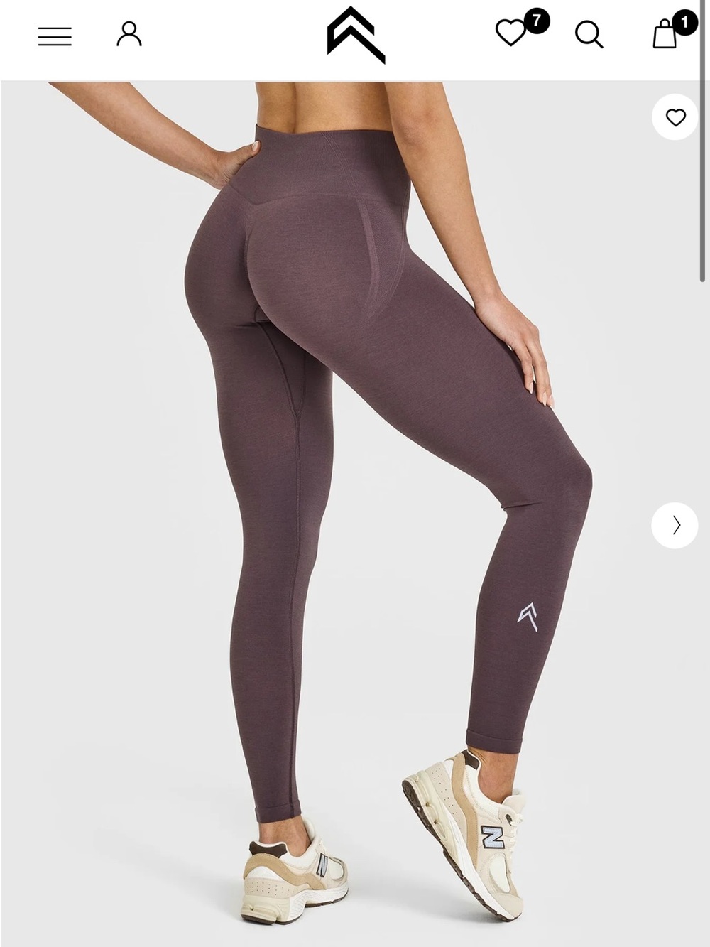 Oner active effortlesslift umber brown leggings large long length